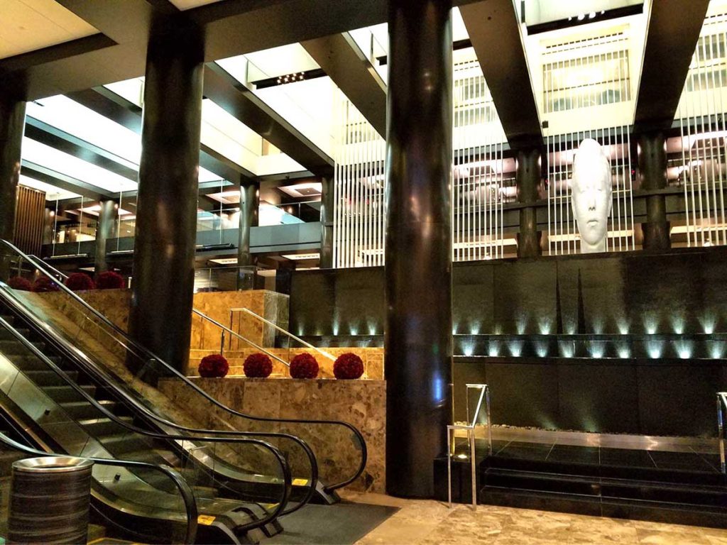 Horticultural Creations Inc of New York City Grand Hyatt Hotel lobby LED light installation