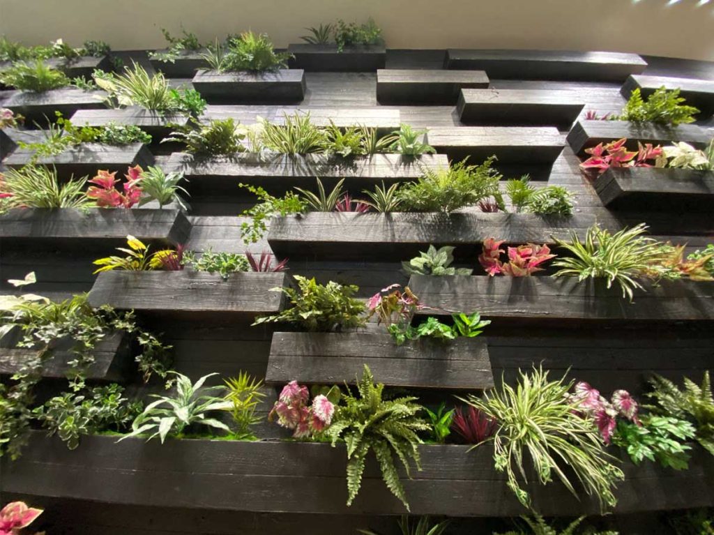 Horticultural Creations Inc of New York City Denizen lobby green wall installation